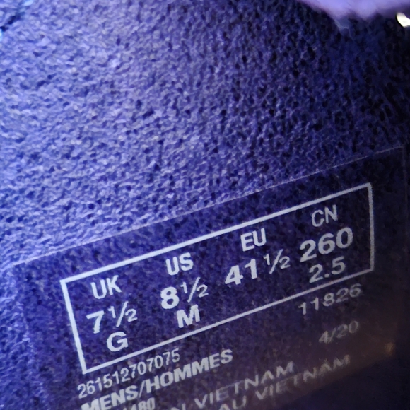 Dark Violet Clarks Wallabee Shoes - Picture 2 of 6